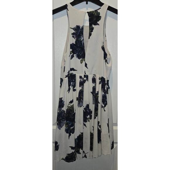 Free People Cloud Combo Floral "Flutter By" Pleated Mini Dress SZ 4 - Picture 2 of 6